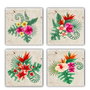 Hermia TBA7436502615634 Alfombrilla de Cristal de Piedra Natural 10x10x1 cm (4 Piezas)